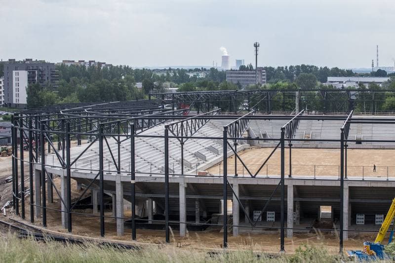 Football. Zaglebiowski Park Sportowy. Construction. 09.06.2021