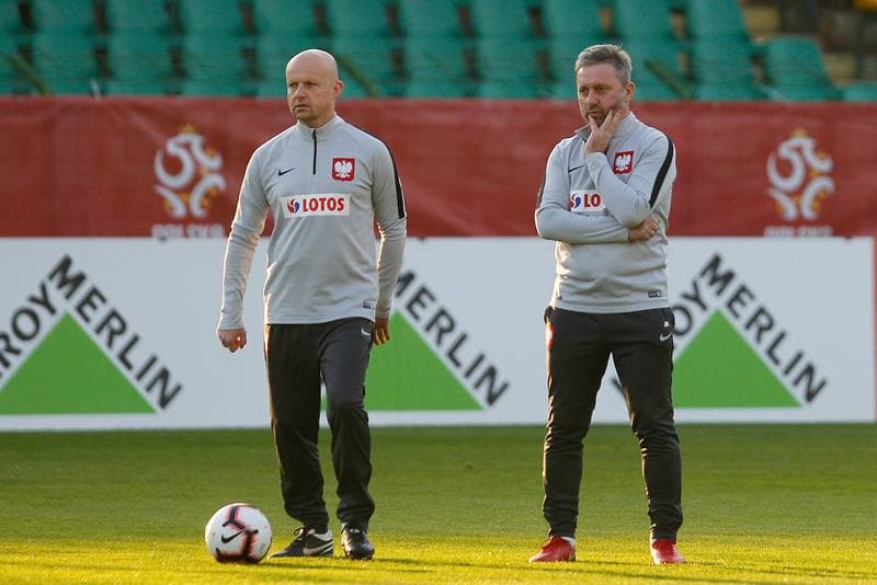 Football. Poland national team. Training. 09.10.2018