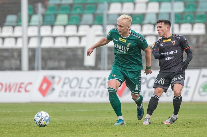 Football. Sparing. Zaglebie Sosnowiec - GKS Tychy. 13.11.2021