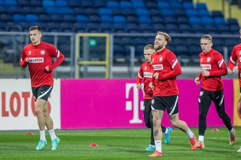 Football. Poland national team. Training. 21.03.2022