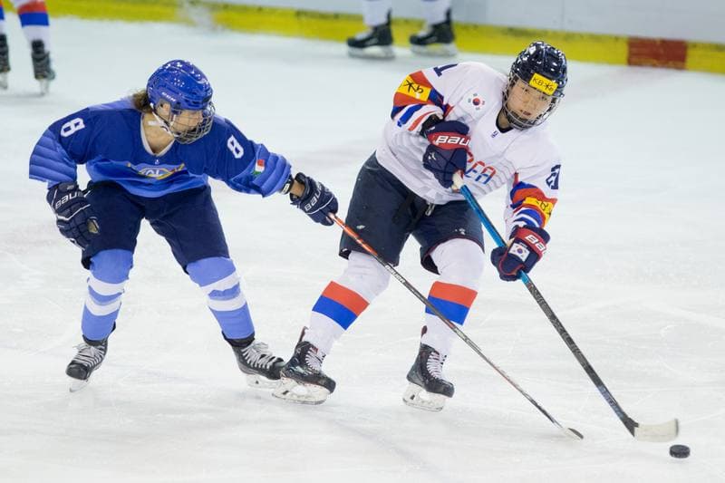 Ice Hockey. Women's World Championship Division 1 Group B. Italy - Korea. 14.04.2022