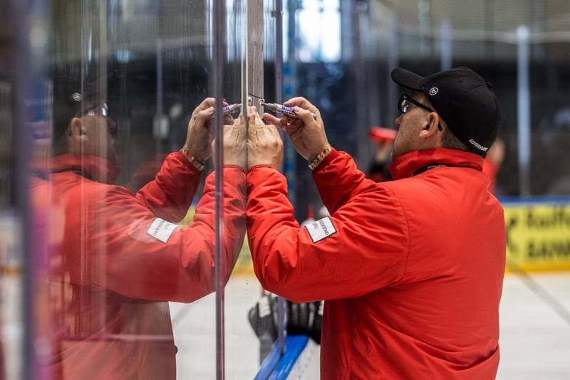 Ice Hockey. Poland national team. Training. 24.04.2022