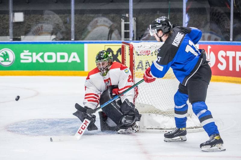 Ice Hockey. World Championship Division 1 Group B. Poland - Estonia. 26.04.2022
