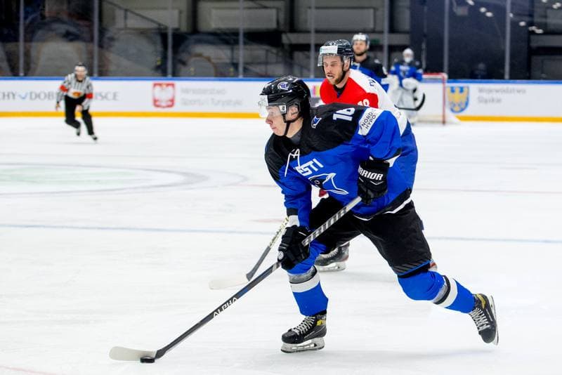 Ice Hockey. World Championship Division 1 Group B. Estonia - Serbia. 30.04.2022