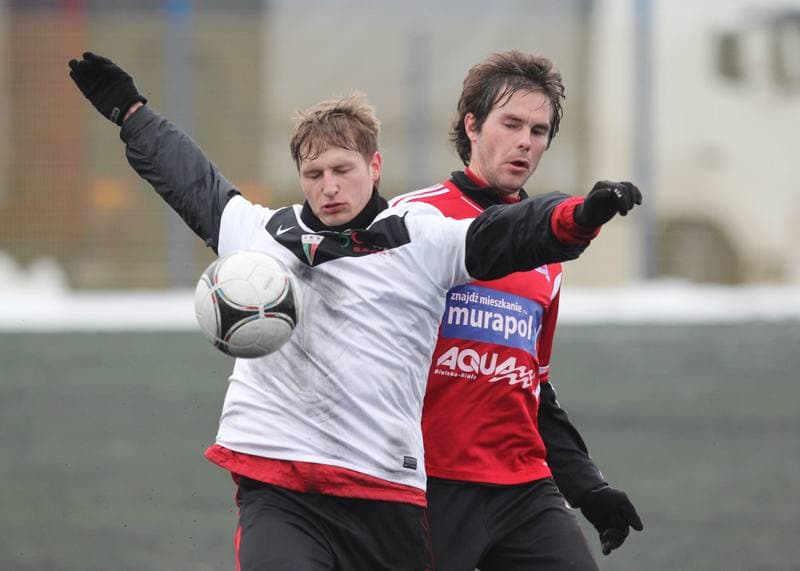 Football. Tychy Sparing. GKS Tychy - Podbeskidzie Bielsko-Biala. 19.01.2013