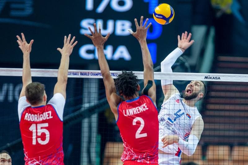 Volleyball. FIVB Men's World Championship. Serbia - Puerto Rico. 29.08.2022