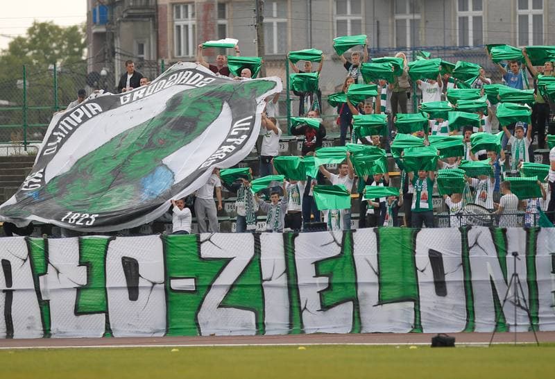 Football. I Liga. Olimpia Grudziadz - GKS Katowice. 11.10.2014