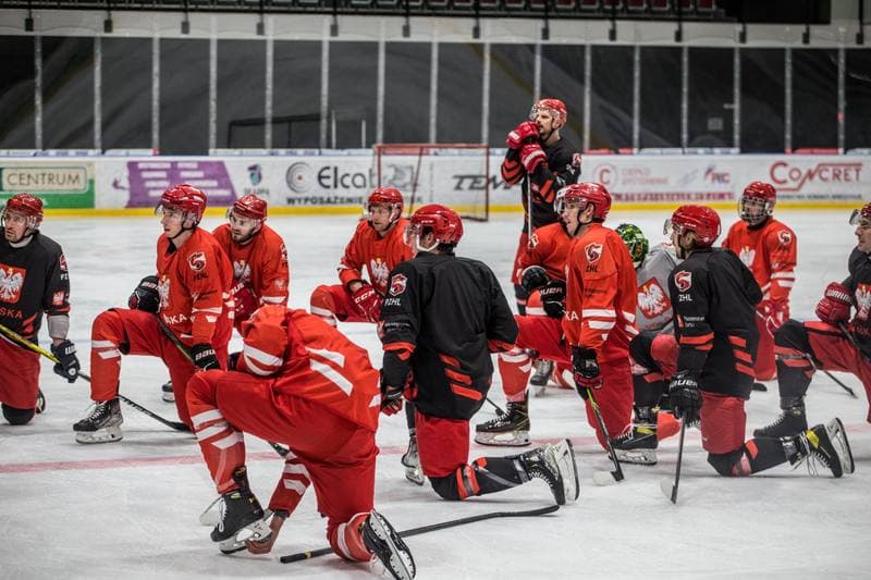 Ice Hockey. Poland national team. Training. 18.04.2022