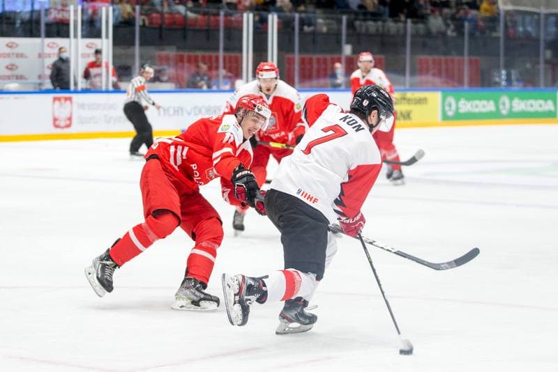 Ice Hockey. World Championship Division 1 Group B. Poland - Japan. 01.05.2022