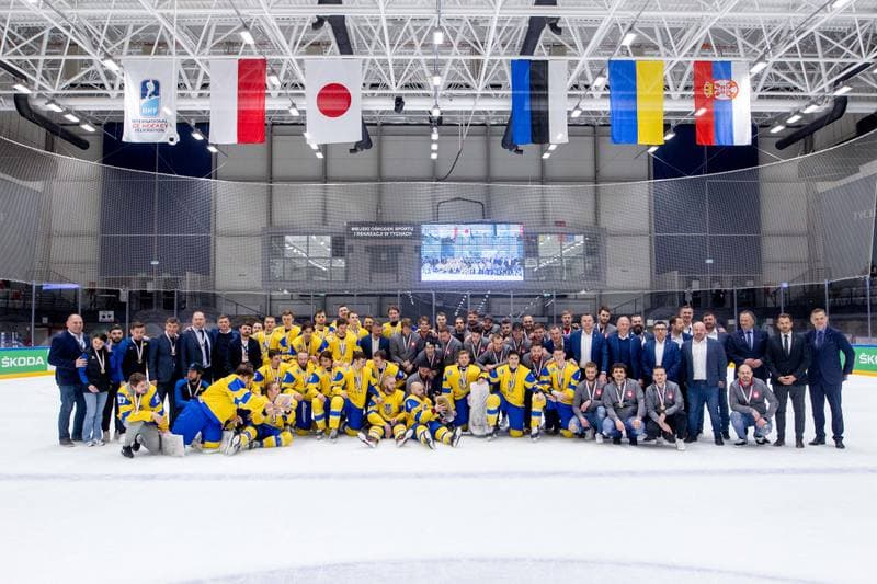 Ice Hockey. World Championship Division 1 Group B. Estonia - Ukraine. 01.05.2022