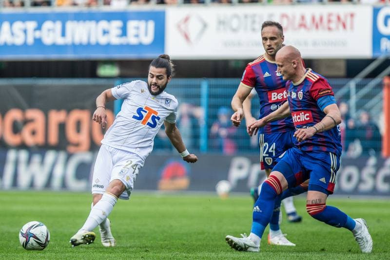 Football. PKO BP Ekstraklasa. Piast Gliwice - Lech Poznan. 08.05.2022