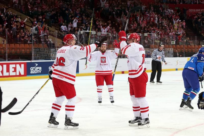 Ice Hockey. World Championship Division 1A. Italy - Poland. 23.04.2016