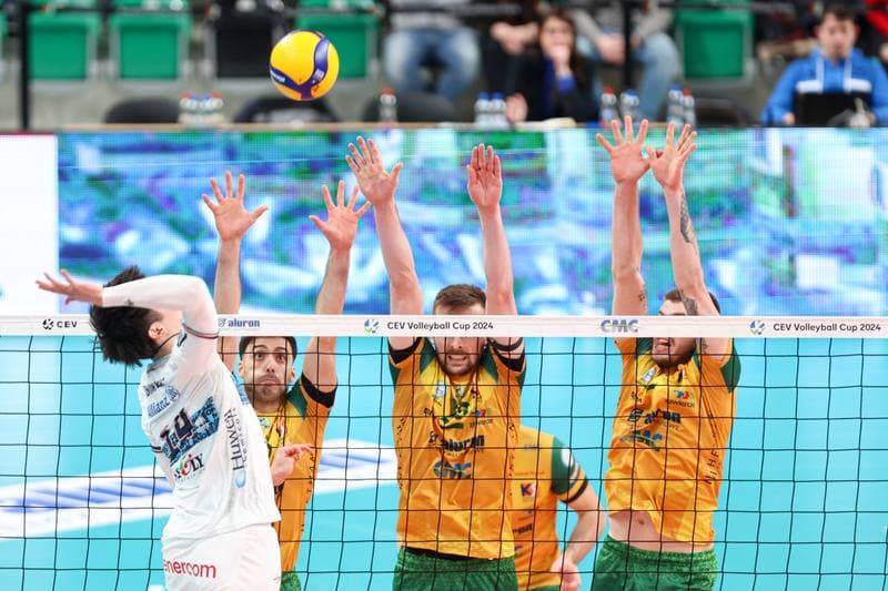 Volleyball. CEV Cup. Aluron CMC Warta Zawiercie - Allianz Milano. 10.01.2024