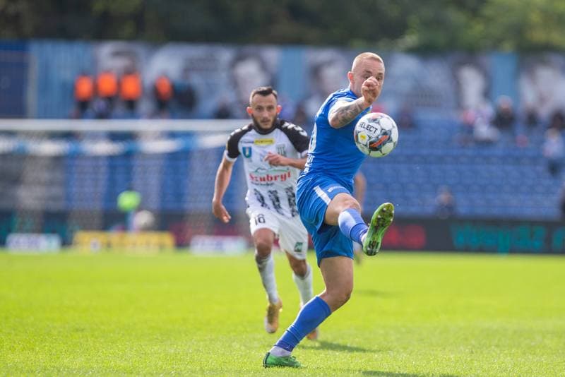 Football. Fortuna I Liga. Ruch Chorzow - Sandecja Nowy Sacz. 02.10.2022