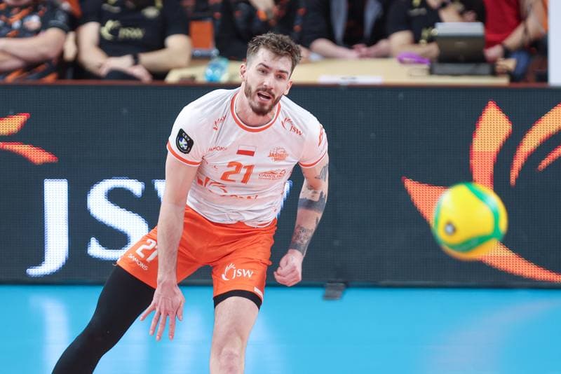 Volleyball. CEV Champions League. Jastrzebski Wegiel - Gas Sales Daiko Piacenza. 28.02.2024