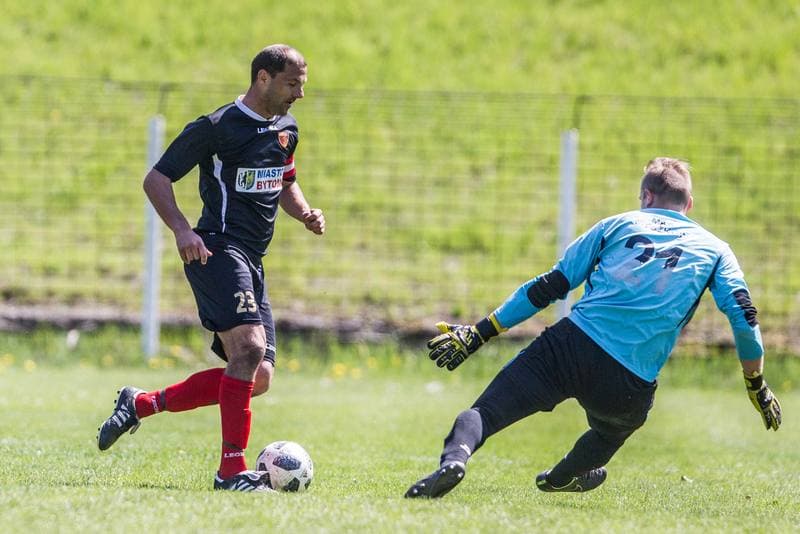 Football. Haiz IV Liga. Polonia Bytom - MKS Myszkow. 01.05.2019