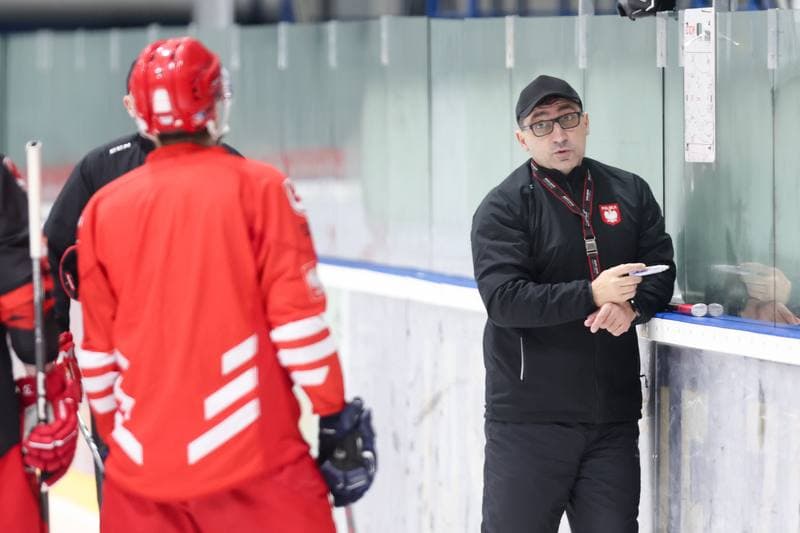 Ice Hockey. Poland national team. Training. 02.04.2024