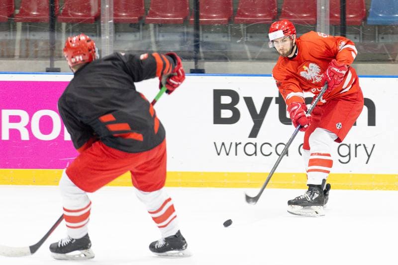 Ice Hockey. Poland national team. Training. 24.04.2024