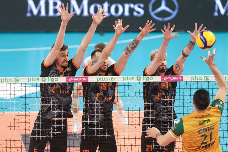 Volleyball. PlusLiga. Jastrzebski Wegiel - Aluron CMC Warta Zawiercie. 28.04.2024