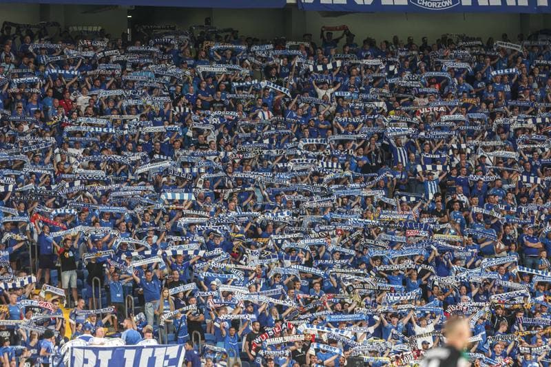 Football. Betclic I Liga. Ruch Chorzow - Gornik Leczna. 31.08.2024