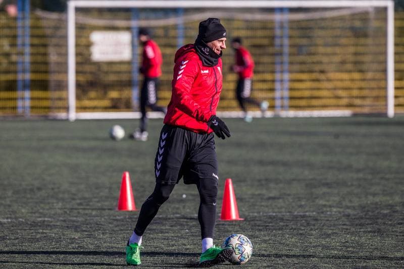 Football. GKS Tychy. Training. 15.01.2020