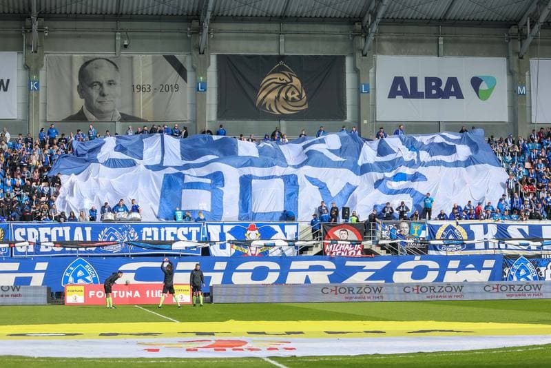 Football. Fortuna I Liga. Ruch Chorzow - LKS Lodz. 19.03.2023