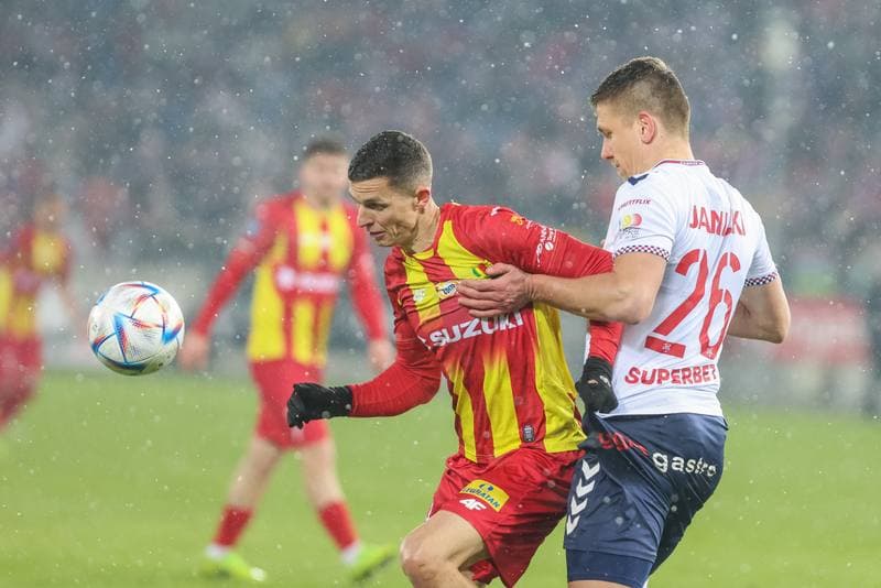 Football. PKO BP Ekstraklasa. Gornik Zabrze - Korona Kielce. 06.04.2023
