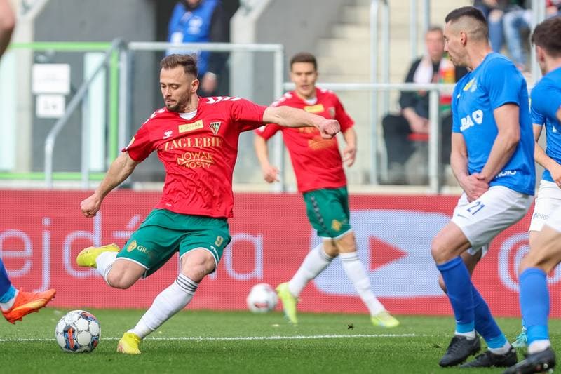 Football. Fortuna I Liga. Zaglebie Sosnowiec - Ruch Chorzow. 15.04.2023