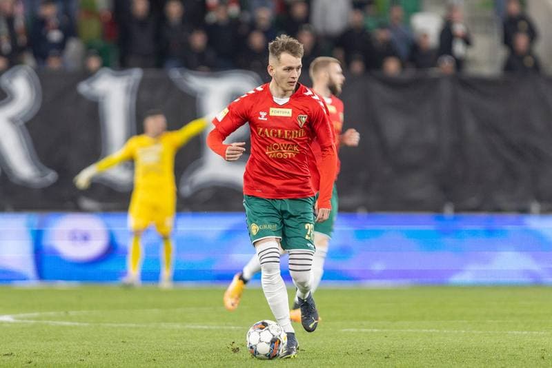Football. Fortuna I Liga. Zaglebie Sosnowiec - LKS Lodz. 28.04.2023
