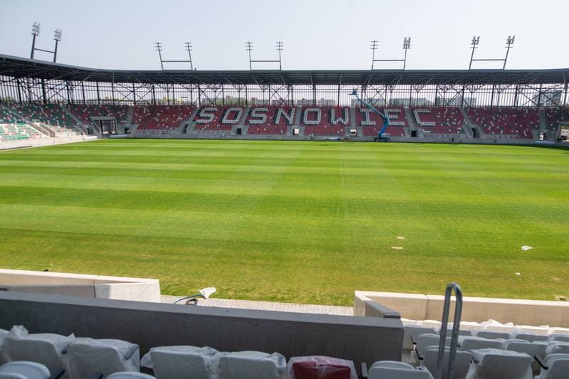 Football. Zaglebiowski Park Sportowy. Budowa obiektow. 29.06.2022