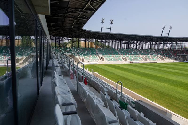 Football. Zaglebiowski Park Sportowy. Budowa obiektow. 29.06.2022