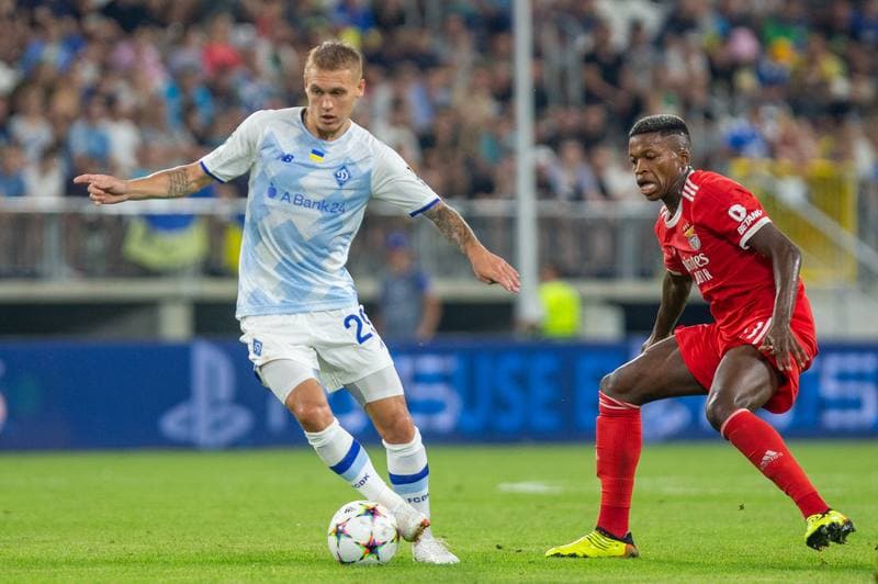 Football. UEFA Champions League. Dynamo Kyiv - Benfica. 17.08.2022