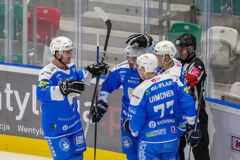 Ice Hockey. Tauron Hokej Liga. Zaglebie Sosnowiec - Re-Plast Unia Oswiecim. 08.10.2023