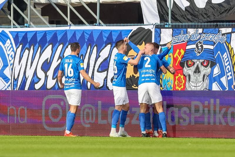 Football. Fortuna I Liga. Ruch Chorzow - LKS Lodz. 19.03.2023