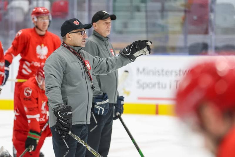 Ice Hockey. Poland national team. Training. 08.11.2023