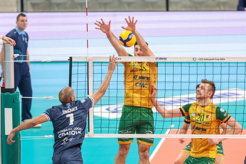 Volleyball. CEV Volleyball Cup. Aluron CMC Warta Zawiercie - SCM Craiova. 13.12.2023
