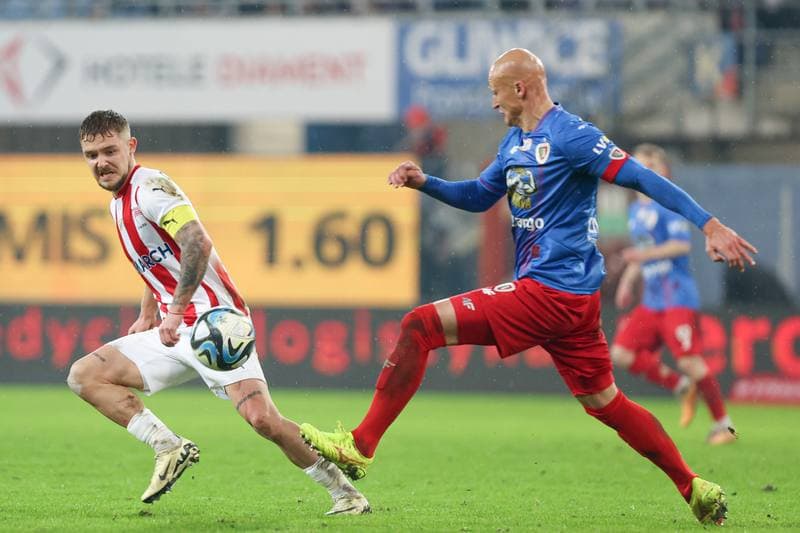 Football. PKO BP Ekstraklasa. Piast Gliwice - Cracovia Krakow. 23.02.2024