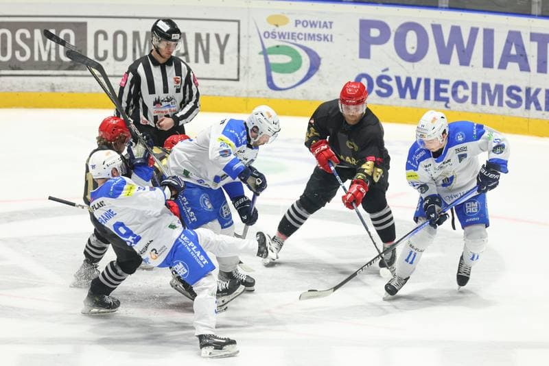 Ice Hockey. Tauron Hokej Liga. Re-Plast Unia Oswiecim - Comarch Cracovia. 01.03.2024
