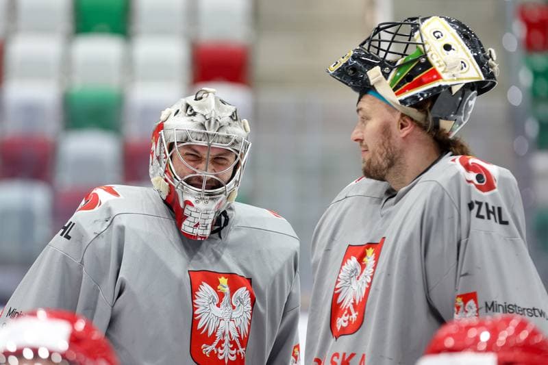 Ice Hockey. Poland national team. Training. 30.04.2024