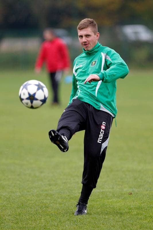Football. GKS Katowice. Training. 03.02.2015