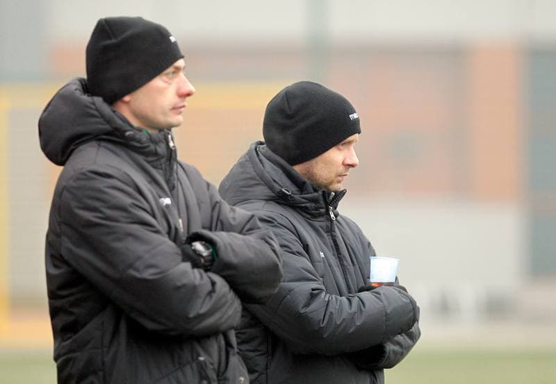 Football. Friendly Match. GKS Katowice - Puszcza Niepolomice. 05.12.2014