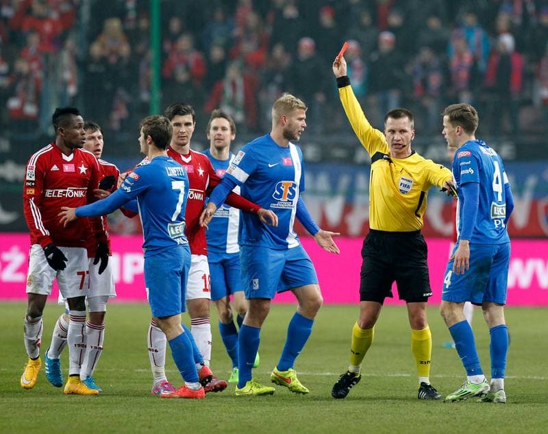 Football. T-Mobile Ekstraklasa. Wisla Krakow - Lech Poznan. 07.12.2014