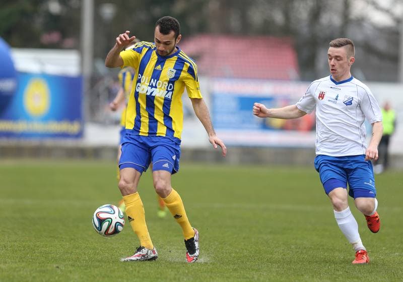 Football. I Liga. MKS Kluczbork - Arka Gdynia. 26.03.2016