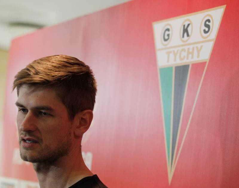 Football. GKS Tychy. Press Conference. 15.01.2015