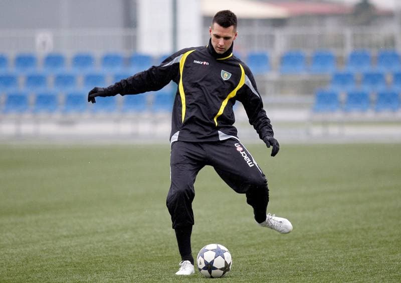 Football. GKS Katowice. Training. 03.02.2015