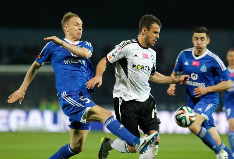 Football. T-Mobile Ekstraklasa. Ruch Chorzow - Legia Warsaw. 24.04.2015