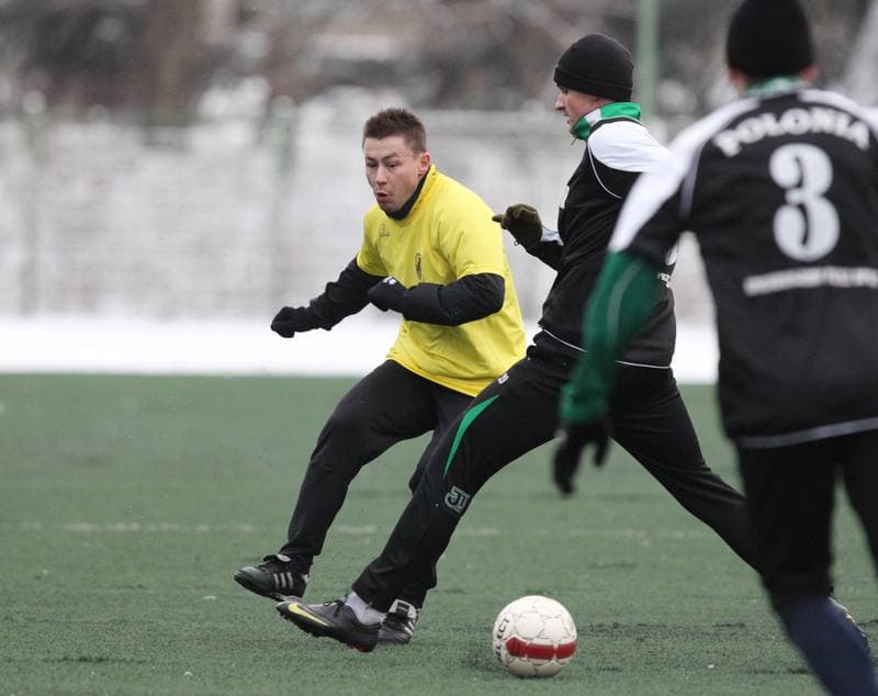 Football. Sparing. Ruch Radzionkow - Polonia Laziska Gorne. 14.01.2012