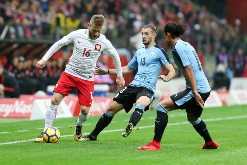 Football. International Friendly. Poland - Uruguay. 10.11.2017