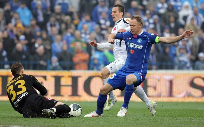 Football. T-Mobile Ekstraklasa. Ruch Chorzow - Gornik Zabrze. 15.04.2012