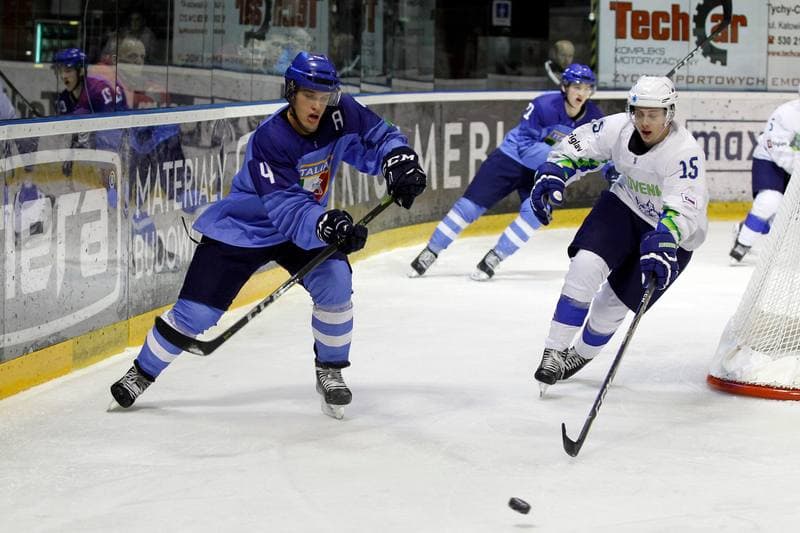 Ice Hockey. U20 World Championship Division I. Italy - Slovenia. 08.12.2018